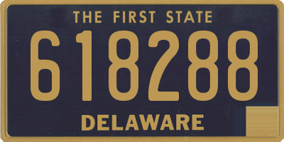 DE license plate 618288