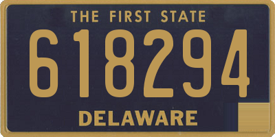 DE license plate 618294