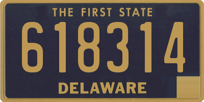 DE license plate 618314