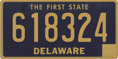 DE license plate 618324
