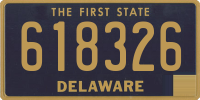 DE license plate 618326