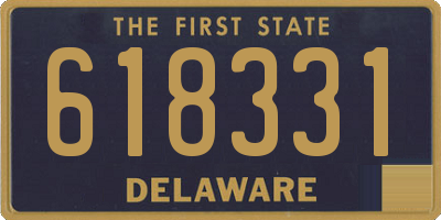 DE license plate 618331