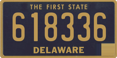 DE license plate 618336