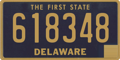 DE license plate 618348