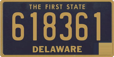 DE license plate 618361