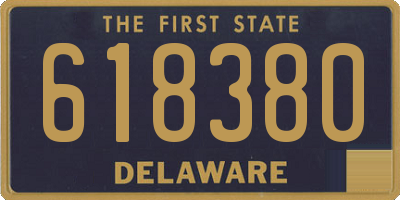 DE license plate 618380