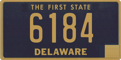 DE license plate 6184