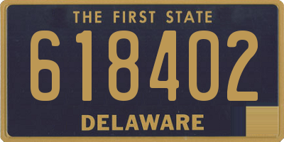DE license plate 618402