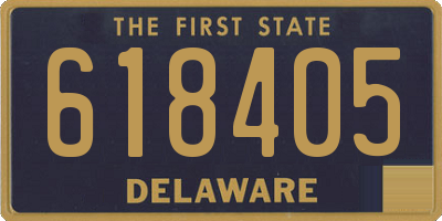 DE license plate 618405