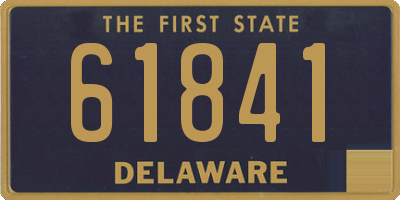 DE license plate 61841