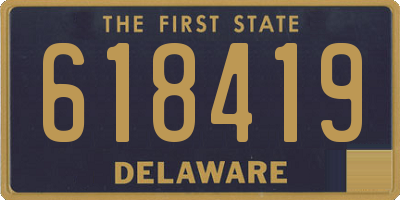 DE license plate 618419