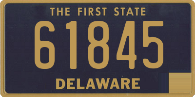 DE license plate 61845