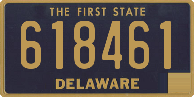 DE license plate 618461