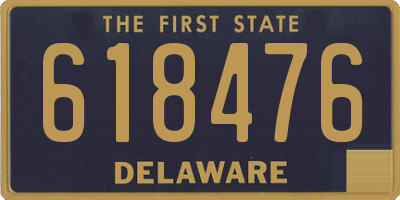 DE license plate 618476