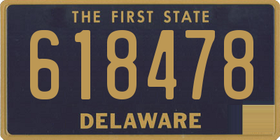 DE license plate 618478