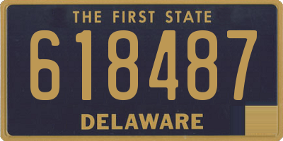 DE license plate 618487
