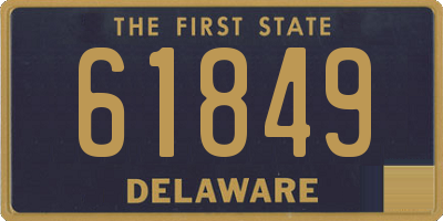 DE license plate 61849