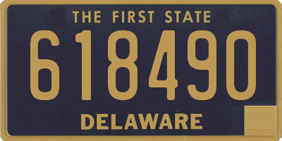DE license plate 618490
