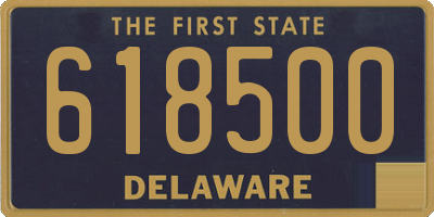 DE license plate 618500