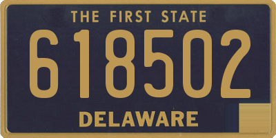 DE license plate 618502