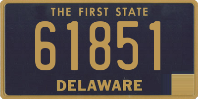 DE license plate 61851