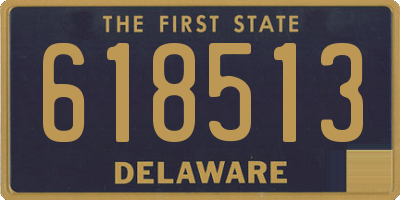 DE license plate 618513