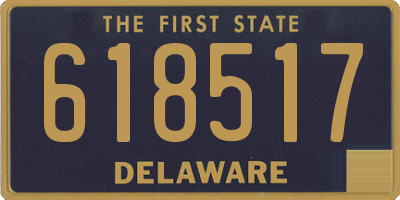 DE license plate 618517