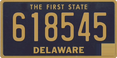 DE license plate 618545
