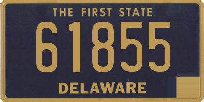 DE license plate 61855