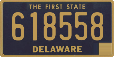 DE license plate 618558