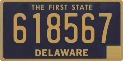 DE license plate 618567
