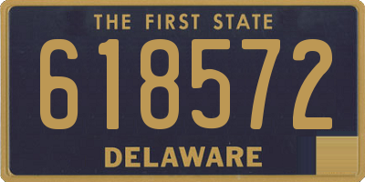 DE license plate 618572