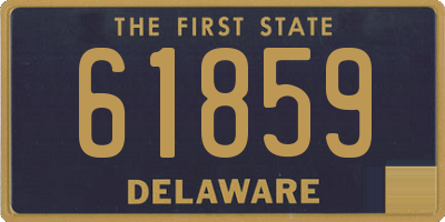 DE license plate 61859
