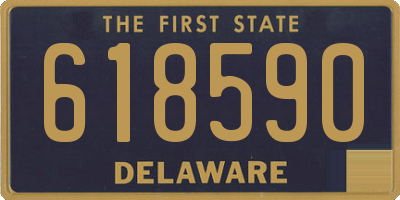 DE license plate 618590