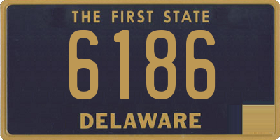 DE license plate 6186
