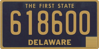 DE license plate 618600