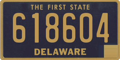 DE license plate 618604