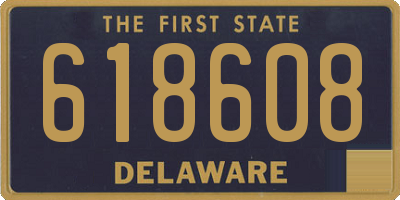 DE license plate 618608
