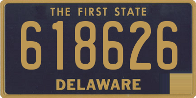 DE license plate 618626