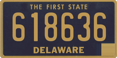 DE license plate 618636