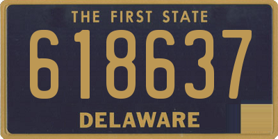DE license plate 618637