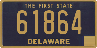 DE license plate 61864