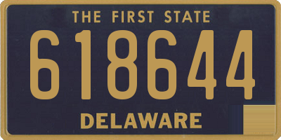 DE license plate 618644