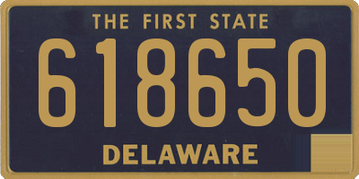 DE license plate 618650