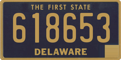 DE license plate 618653