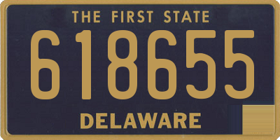 DE license plate 618655