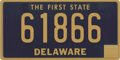 DE license plate 61866