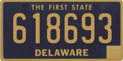 DE license plate 618693