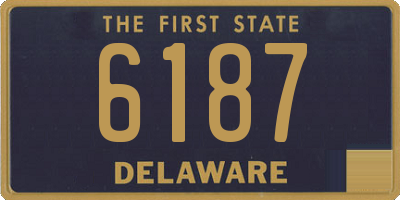 DE license plate 6187