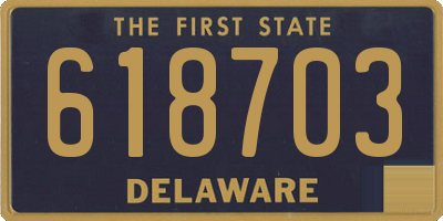 DE license plate 618703
